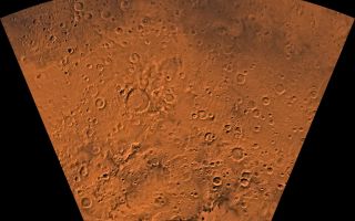 <h1>PIA00189:  MC-29 Eridania Region</h1><div class="PIA00189" lang="en" style="width:800px;text-align:left;margin:auto;background-color:#000;padding:10px;max-height:150px;overflow:auto;">Mars digital-image mosaic merged with color of the MC-29 quadrangle, Eridania region of Mars. The quadrangle is dominated by heavily cratered highlands, with some moderately cratered plains in the central part and large ridge systems in the southern part. The west-central part is marked by a large impact crater, Kepler. Kepler is an ancient remnant of the many large impact events that occurred during the period of heavy bombardment. Latitude range -65 to 30 degrees, longitude range -180 to -120 degrees.<br /><br /><a href="http://photojournal.jpl.nasa.gov/catalog/PIA00189" onclick="window.open(this.href); return false;" title="Voir l'image 	 PIA00189:  MC-29 Eridania Region	  sur le site de la NASA">Voir l'image 	 PIA00189:  MC-29 Eridania Region	  sur le site de la NASA.</a></div>