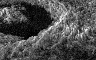 <h1>PIA00209:  Venus - 3D Perspective of Golubkina Crater</h1><div class="PIA00209" lang="en" style="width:800px;text-align:left;margin:auto;background-color:#000;padding:10px;max-height:150px;overflow:auto;">This three dimensional representation of brightness variations in a Magellan radar image of Golubkina crater enhances the structural features of the crater. Golubkina is 34 kilometers (20.4 miles) in diameter, and is located at about 60.5 degrees north latitude, 287.2 degrees east longitude. Golubkina is characterized by terraced inner walls and a central peak, typical of large impact craters on the Earth, Moon and Mars. The terraced inner walls form at late stages in the formation of an impact crater, due to collapse of the initial cavity formed by the meteorite impact. The central peak forms due to rebound of the inner crater floor.<br /><br /><a href="http://photojournal.jpl.nasa.gov/catalog/PIA00209" onclick="window.open(this.href); return false;" title="Voir l'image 	 PIA00209:  Venus - 3D Perspective of Golubkina Crater	  sur le site de la NASA">Voir l'image 	 PIA00209:  Venus - 3D Perspective of Golubkina Crater	  sur le site de la NASA.</a></div>