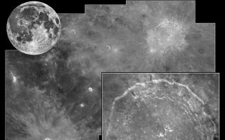 <h1>PIA01541:  Crater Copernicus</h1><div class="PIA01541" lang="en" style="width:800px;text-align:left;margin:auto;background-color:#000;padding:10px;max-height:150px;overflow:auto;"><p>HUBBLE SHOOTS THE MOON in a change of venue from peering at the distant universe, NASA's Hubble Space Telescope has taken a look at Earth's closest neighbor in space, the Moon. Hubble was aimed at one of the Moon's most dramatic and photogenic targets, the 58 mile-wide (93 km) impact crater Copernicus. The image was taken while the Space Telescope Imaging Spectrograph (STIS) was aimed at a different part of the moon to measure the colors of sunlight reflected off the Moon. Hubble cannot look at the Sun directly and so must use reflected light to make measurements of the Sun's spectrum. Once calibrated by measuring the Sun's spectrum, the STIS can be used to study how the planets both absorb and reflect sunlight.</p><p>(upper left) The Moon is so close to Earth that Hubble would need to take a mosaic of 130 pictures to cover the entire disk. This ground-based picture from Lick Observatory shows the area covered in Hubble's photomosaic with the WideField Planetary Camera 2.</p><p>(center) Hubble's crisp bird's-eye view clearly shows the ray pattern of bright dust ejected out of the crater over one billion years ago, when an asteroid larger than a mile across slammed into the Moon. Hubble can resolve features as small as 600 feet across in the terraced walls of the crater, and the hummock-like blanket of material blasted out by the meteor impact.(lower right) a close-up view of Copernicus' terraced walls. Hubble can resolve features as small as 280 feet across.<br /><br /><a href="http://photojournal.jpl.nasa.gov/catalog/PIA01541" onclick="window.open(this.href); return false;" title="Voir l'image 	 PIA01541:  Crater Copernicus	  sur le site de la NASA">Voir l'image 	 PIA01541:  Crater Copernicus	  sur le site de la NASA.</a></div>