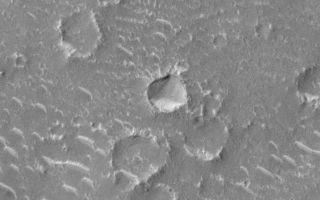 <h1>PIA01678:  Craters and Bright Dunes of Isidis Planitia</h1><div class="PIA01678" lang="en" style="width:771px;text-align:left;margin:auto;background-color:#000;padding:10px;max-height:150px;overflow:auto;"><p>In this first week of Mars Global Surveyor (MGS) Mars Orbiter Camera (MOC) Mapping operations--i.e., early March 1999--seeing the red planet at 1.5 meters(5 feet) per pixel is quite a new and novel experience. This picture covers a 1.5 kilometer (0.9 miles) wide portion of Isidis Planitia. A person could walk across this scene in a matter of minutes. That person would encounter a variety of small, bright dunes that are perhaps only a few meters/yards high. Careful exploration would also show that the rims of the younger impact craters have rocks and boulders on them (e.g., see crater at center of the picture). Many more images of this quality and resolution lie ahead for MOC as it begins its 687-day Mapping mission. In this picture, the Sun's illumination is from the upper left.</p><p>Malin Space Science Systems and the California Institute of Technology built the MOC using spare hardware from the Mars Observer mission. MSSS operates the camera from its facilities in San Diego, CA. The Jet Propulsion Laboratory's Mars Surveyor Operations Project operates the Mars Global Surveyor spacecraft with its industrial partner, Lockheed Martin Astronautics, from facilities in Pasadena, CA and Denver, CO.<br /><br /><a href="http://photojournal.jpl.nasa.gov/catalog/PIA01678" onclick="window.open(this.href); return false;" title="Voir l'image 	 PIA01678:  Craters and Bright Dunes of Isidis Planitia	  sur le site de la NASA">Voir l'image 	 PIA01678:  Craters and Bright Dunes of Isidis Planitia	  sur le site de la NASA.</a></div>