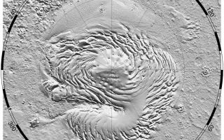 <h1>PIA02053:  North Polar Topography (MOLA)</h1><div class="PIA02053" lang="en" style="width:800px;text-align:left;margin:auto;background-color:#000;padding:10px;max-height:150px;overflow:auto;"><p>Relief model of the topography of the North Polar Region showing the form of the ice cap and its surroundings.</p><br /><br /><a href="http://photojournal.jpl.nasa.gov/catalog/PIA02053" onclick="window.open(this.href); return false;" title="Voir l'image 	 PIA02053:  North Polar Topography (MOLA)	  sur le site de la NASA">Voir l'image 	 PIA02053:  North Polar Topography (MOLA)	  sur le site de la NASA.</a></div>