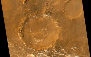 <h1>PIA02325:  Have a Nice Spring! MOC Revisits "Happy Face" Crater</h1><div class="PIA02325" lang="en" style="width:800px;text-align:left;margin:auto;background-color:#000;padding:10px;max-height:150px;overflow:auto;"><p>Smile! Spring has sprung in the martian southern hemisphere. With it comes the annual retreat of the winter polar frost cap. This view of "Happy Face Crater"--officially named "Galle Crater"--shows patches of white water ice frost in and around the crater's south-facing slopes. Slopes that face south will retain frost longer than north-facing slopes because they do not receive as much sunlight in early spring. This picture is a composite of images taken by the Mars Global Surveyor Mars Orbiter Camera (MOC) red and blue wide angle cameras. The wide angle cameras were designed to monitor the changing weather, frost, and wind patterns on Mars. Galle Crater is located on the east rim of the Argyre Basin and is about 215 kilometers (134 miles) across. In this picture, illumination is from the upper left and north is up.</p><p>Malin Space Science Systems and the California Institute of Technology built the MOC using spare hardware from the Mars Observer mission. MSSS operates the camera from its facilities in San Diego, CA. The Jet Propulsion Laboratory's Mars Surveyor Operations Project operates the Mars Global Surveyor spacecraft with its industrial partner, Lockheed Martin Astronautics, from facilities in Pasadena, CA and Denver, CO.<br /><br /><a href="http://photojournal.jpl.nasa.gov/catalog/PIA02325" onclick="window.open(this.href); return false;" title="Voir l'image 	 PIA02325:  Have a Nice Spring! MOC Revisits "Happy Face" Crater	  sur le site de la NASA">Voir l'image 	 PIA02325:  Have a Nice Spring! MOC Revisits "Happy Face" Crater	  sur le site de la NASA.</a></div>