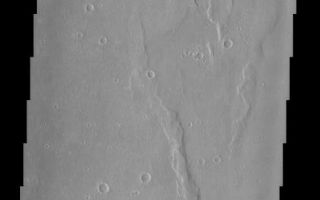 <h1>PIA03793:  Wrinkle Ridges and Young Fresh Crater</h1><div class="PIA03793" lang="en" style="width:495px;text-align:left;margin:auto;background-color:#000;padding:10px;max-height:150px;overflow:auto;"><br>(Released 10 May 2002)<br><b>The Science</b><br>Wrinkle ridges are a very common landform on Mars, Mercury, Venus, and the Moon. These ridges are linear to arcuate asymmetric topographic highs commonly found on smooth plains. The origin of wrinkle ridges is not certain and two leading hypotheses have been put forth by scientists over the past 40 years. The volcanic model calls for the extrusion of high viscosity lavas along linear conduits. This thick lava accumulated over these conduits and formed the ridges. The other model is tectonic and advocates that the ridges are formed by compressional faulting and folding. Today's THEMIS image is of the ridged plains of Lunae Planum located between Kasei Valles and Valles Marineris in the northern hemisphere of the planet. Wrinkle ridges are found mostly along the eastern side of the image. The broadest wrinkle ridges in this image are up to 2 km wide. A 3 km diameter young fresh crater is located near the bottom of the image. The crater's ejecta blanket is also clearly seen surrounding the sharp well-defined crater rim. These features are indicative of a very young crater that has not been subjected to erosional processes.<br><br><b>The Story</b><br>The great thing about the solar system is that planets are both alike and different. They're all foreign enough to be mysterious and intriguing, and yet familiar enough to be seen as planetary "cousins." By comparing them, we can learn a lot about how planets form and then evolve geologically over time.<br><br>Crinkled over smooth plains, the long, wavy raised landforms seen here are called "wrinkle ridges," and they've been found on Mars, Mercury, Venus, and the Moon - that is, on rocky bodies that are a part of our inner solar system. We know from this observation that planets (and large-enough moons) follow similar processes. What we don't know for sure is HOW these processes work.<br><br>Scientists have been trying to understand how wrinkle ridges form for 40 years, and they still haven't reached a conclusion. That's the excitement of science, as the scientific hypotheses and debates continue. Geologists have narrowed down the possibilities to two likely candidates. On the one hand, a volcano could have sent thick streams of lava out that later hardened to form the ridges. On the other, a crushing tectonic force could have pushed the land together, causing it to fault and fold upward. Whichever theory is true, we do know the planet has been subjected to some tremendously active geologic shaping in its past.<br><br>Don't miss the nearly perfect crater near the bottom of the image. Its sharp crater rim tells us that it is probably pretty young as craters go, because erosion hasn't dulled its edges. Bright material also seems to form a dusty, hazy halo around it. That's all of the material that was blasted out of the crater and sprinkled back down around it in an "ejecta blanket." Seeing it so clearly, seemingly untouched by erosion, also indicates the crater's relative youth.<br /><br /><a href="http://photojournal.jpl.nasa.gov/catalog/PIA03793" onclick="window.open(this.href); return false;" title="Voir l'image 	 PIA03793:  Wrinkle Ridges and Young Fresh Crater	  sur le site de la NASA">Voir l'image 	 PIA03793:  Wrinkle Ridges and Young Fresh Crater	  sur le site de la NASA.</a></div>