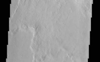 <h1>PIA03843:  Amazonis Planitia</h1><div class="PIA03843" lang="en" style="width:484px;text-align:left;margin:auto;background-color:#000;padding:10px;max-height:150px;overflow:auto;"><a href="/figures/PIA03843-context.jpg"></a><br>(Released 5 July 2002)<br>This is an image of a crater within part of Amazonis Planitia, located at 22.9N, 152.5W. This image features a number of common features exhibited by Martian craters. The crater is sufficiently large to exhibit a central peak that is seen in the upper right hand corner if the image. Also apparent is the slump blocks on the inside of the crater walls. When the crater was first formed, the crater walls were unstable and subsequently formed a series of landslides over time that formed the hummocky terrain just inside the present crater wall. While these cratering features are common to craters formed on other planetary bodies, such as the moon, the ejecta blanket surrounding the crater displays a morphology that is more unique to Mars. The lobate morphology implies that the ejecta blanket was emplaced in an almost fluid fashion rather than the traditional ballistic ejecta emplacement. This crater morphology occurs on Mars where water ice is suspected to be present just beneath the surface. The impact that created the crater would have enough energy to melt large amounts of water that could form the mud or debris flows that characterize the ejecta morphology that is seen in this image.<br><br /><br /><a href="http://photojournal.jpl.nasa.gov/catalog/PIA03843" onclick="window.open(this.href); return false;" title="Voir l'image 	 PIA03843:  Amazonis Planitia	  sur le site de la NASA">Voir l'image 	 PIA03843:  Amazonis Planitia	  sur le site de la NASA.</a></div>