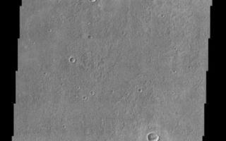 <h1>PIA04049:  Impact Crater</h1><div class="PIA04049" lang="en" style="width:462px;text-align:left;margin:auto;background-color:#000;padding:10px;max-height:150px;overflow:auto;"><p><a href="/figures/PIA04049_context.jpg"></a><br><p>Today marks the 45th anniversary of the dawn of the Space Age (October 4, 1957). On this date the former Soviet Union launched the world's first satellite, Sputnik 1. Sputnik means fellow traveler. For comparison Sputnik 1 weighed only 83.6 kg (184 pounds) while Mars Odyssey weighs in at 758 kg (1,671 pounds).<p>This scene shows several interesting geologic features associated with impact craters on Mars. The continuous lobes of material that make up the ejecta blanket of the large impact crater are evidence that the crater ejecta were fluidized upon impact of the meteor that formed the crater. Volatiles within the surface mixed with the ejecta upon impact thus creating the fluidized form. Several smaller impact craters are also observed within the ejecta blanket of the larger impact crater giving a relative timing of events. Layering of geologic units is also observed within the large impact crater walls and floor and may represent different compositional units that erode at variable rates. Cliff faces, dissected gullies, and heavily eroded impact craters are observed in the bottom half of the image at the terminus of a flat-topped plateau.<p>Note: this THEMIS visual image has not been radiometrically nor geometrically calibrated for this preliminary release. An empirical correction has been performed to remove instrumental effects. A linear shift has been applied in the cross-track and down-track direction to approximate spacecraft and planetary motion. Fully calibrated and geometrically projected images will be released through the Planetary Data System in accordance with Project policies at a later time.<p>NASA's Jet Propulsion Laboratory manages the 2001 Mars Odyssey mission for NASA's Office of Space Science, Washington, D.C. The Thermal Emission Imaging System (THEMIS) was developed by Arizona State University, Tempe, in collaboration with Raytheon Santa Barbara Remote Sensing. The THEMIS investigation is led by Dr. Philip Christensen at Arizona State University. Lockheed Martin Astronautics, Denver, is the prime contractor for the Odyssey project, and developed and built the orbiter. Mission operations are conducted jointly from Lockheed Martin and from JPL, a division of the California Institute of Technology in Pasadena.<p><br /><br /><a href="http://photojournal.jpl.nasa.gov/catalog/PIA04049" onclick="window.open(this.href); return false;" title="Voir l'image 	 PIA04049:  Impact Crater	  sur le site de la NASA">Voir l'image 	 PIA04049:  Impact Crater	  sur le site de la NASA.</a></div>