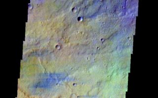 <h1>PIA05975:  Syrtis Major</h1><div class="PIA05975" lang="en" style="width:612px;text-align:left;margin:auto;background-color:#000;padding:10px;max-height:150px;overflow:auto;"><a href="/figures/PIA05975_fig1.jpg"> </a><br /><p>Released 18 May 2004</br>This image of Syrtis Major was acquired August 20, 2002, during northern spring.</p><p>The THEMIS VIS camera is capable of capturing color images of the martian surface using its five different color filters. In this mode of operation, the spatial resolution and coverage of the image must be reduced to accommodate the additional data volume produced from the use of multiple filters. To make a color image, three of the five filter images (each in grayscale) are selected. Each is contrast enhanced and then converted to a red, green, or blue intensity image. These three images are then combined to produce a full color, single image. Because the THEMIS color filters don't span the full range of colors seen by the human eye, a color THEMIS image does not represent true color. Also, because each single-filter image is contrast enhanced before inclusion in the three-color image, the apparent color variation of the scene is exaggerated. Nevertheless, the color variation that does appear is representative of some change in color, however subtle, in the actual scene. Note that the long edges of THEMIS color images typically contain color artifacts that do not represent surface variation.</p><p>Image information: VIS instrument. Latitude 12.8, Longitude 79.5 East (280.5 West). 38 meter/pixel resolution.</p><p>Note: this THEMIS visual image has not been radiometrically nor geometrically calibrated for this preliminary release. An empirical correction has been performed to remove instrumental effects. A linear shift has been applied in the cross-track and down-track direction to approximate spacecraft and planetary motion. Fully calibrated and geometrically projected images will be released through the Planetary Data System in accordance with Project policies at a later time.</p><p>NASA's Jet Propulsion Laboratory manages the 2001 Mars Odyssey mission for NASA's Office of Space Science, Washington, D.C. The Thermal Emission Imaging System (THEMIS) was developed by Arizona State University, Tempe, in collaboration with Raytheon Santa Barbara Remote Sensing. The THEMIS investigation is led by Dr. Philip Christensen at Arizona State University. Lockheed Martin Astronautics, Denver, is the prime contractor for the Odyssey project, and developed and built the orbiter. Mission operations are conducted jointly from Lockheed Martin and from JPL, a division of the California Institute of Technology in Pasadena.</p><br /><br /><a href="http://photojournal.jpl.nasa.gov/catalog/PIA05975" onclick="window.open(this.href); return false;" title="Voir l'image 	 PIA05975:  Syrtis Major	  sur le site de la NASA">Voir l'image 	 PIA05975:  Syrtis Major	  sur le site de la NASA.</a></div>