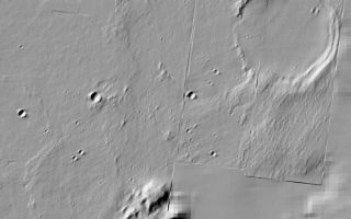 <h1>PIA06019:  A Buried Crater?</h1><div class="PIA06019" lang="en" style="width:800px;text-align:left;margin:auto;background-color:#000;padding:10px;max-height:150px;overflow:auto;"><a href="/figures/PIA06019_fig1.jpg"></a><br>Figure 1</p><p>This regional overhead view compares the crater nicknamed "Thira" on the top right with a crater on the bottom left that is buried by possible lava or debris flows. Thira Crater seems to have formed more recently due to its defined edges and features. The other crater exhibits edges that appear to have been buried. The "Columbia Hills" are seen to the left of Thira Crater for context. The blurriness in the lower right portion of this image is a result of missing data. This image was taken by the thermal emission imaging system on NASA's orbiting Mars Odyssey.</p><br /><br /><a href="http://photojournal.jpl.nasa.gov/catalog/PIA06019" onclick="window.open(this.href); return false;" title="Voir l'image 	 PIA06019:  A Buried Crater?	  sur le site de la NASA">Voir l'image 	 PIA06019:  A Buried Crater?	  sur le site de la NASA.</a></div>