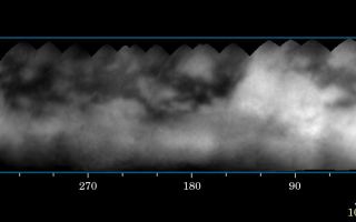 <h1>PIA06086:  Mapping Titan's Surface</h1><div class="PIA06086" lang="en" style="width:800px;text-align:left;margin:auto;background-color:#000;padding:10px;max-height:150px;overflow:auto;"><p>Like the mysterious dark markings on Mars that once haunted astronomer Percival Lowell, shadowy features and mysterious markings appear to stain the surface of puzzling Titan.</p><p>Sixteen Cassini narrow angle camera images were used to produce the surface map shown here. The images vary in scale from 88 to 35 kilometers (52 to 21 miles) per pixel. The map has a scale of 15 kilometers (9 miles) per pixel and covers Titan's surface from latitudes of about 80 degrees south to 35 degrees north. In this map, surface features as small as about 100 kilometers (60 miles) across are clearly resolved. This is an improvement of nearly a factor of three over ground-based observations of Titan, though still too poor to understand the surface in detail.</p><p>From analysis of maps such as this, it is easy to discern the characteristics of a moon's surface. The equatorial region (30 degrees south to 30 degrees north latitude) is crossed by dark markings, although they are less prominent over the bright region named "Xanadu," located near longitude 90 degrees. The map indicates that the dark markings often have relatively straight boundaries with preferred orientations - suggestive of internal, probably complex, tectonic processes. Some of the brighter, round markings might be recent impact craters, including a bright feature with rays apparently extending from it near longitude 130 degrees on the leading hemisphere of Titan. </p><p>These mapped images were taken through the methane "window" at 938 nanometers with a polarizing filter. This combination was designed specifically to reduce the obscuration by atmospheric haze. This method for seeing Titan's surface was explained in an earlier release about Titan (see <a href="/catalog/PIA06071">PIA06071</a>). Cassini took the images between June 2 and June 22, 2004, at distances ranging from 14.8 million kilometers (9.2 million miles) to 5.9 million kilometers (3.7 million miles) from Titan.</p><p>Cassini will make 45 close passes by Titan over the next four years. On July 2, 2004, Cassini will make a more-distant pass over Titan's South Pole, returning images that are 17 times higher in resolution than the best images comprising this map.</p><p>The Cassini-Huygens mission is a cooperative project of NASA, the European Space Agency and the Italian Space Agency. The Jet Propulsion Laboratory, a division of the California Institute of Technology in Pasadena, manages the Cassini-Huygens mission for NASA's Office of Space Science, Washington, D.C. The Cassini orbiter and its two onboard cameras, were designed, developed and assembled at JPL. The imaging team is based at the Space Science Institute, Boulder, Colo.</p><p>For more information, about the Cassini-Huygens mission visit, <a href="http://saturn.jpl.nasa.gov/">http://saturn.jpl.nasa.gov</a> and the Cassini imaging team home page, <a href="http://ciclops.org/">http://ciclops.org</a>.</p><br /><br /><a href="http://photojournal.jpl.nasa.gov/catalog/PIA06086" onclick="window.open(this.href); return false;" title="Voir l'image 	 PIA06086:  Mapping Titan's Surface	  sur le site de la NASA">Voir l'image 	 PIA06086:  Mapping Titan's Surface	  sur le site de la NASA.</a></div>