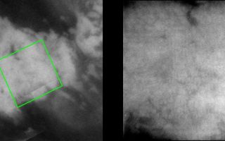 <h1>PIA06232:  Channels on Titan?</h1><div class="PIA06232" lang="en" style="width:800px;text-align:left;margin:auto;background-color:#000;padding:10px;max-height:150px;overflow:auto;"><p>It's hard not to speculate about the origins of the narrow, dark features seen in Cassini's new images of Titan's surface. They tantalize the viewer, resembling the dark channels seen elsewhere on Titan, but are just at the limits of resolution of the images (a few kilometers) -- too close to identify their true nature.</p><p>During the two most recent flybys of Titan, on March 31 and April 16, 2005, Cassini captured a number of images of the hemisphere of Titan that faces Saturn. The image at the left is taken from a mosaic of images obtained in March 2005 (see <a href="/catalog/PIA06222">PIA06222</a>) and shows the location of the frame at the right. The view at the right, taken during the most recent Titan flyby, shows a close-up of the eastern portion of a large, bright feature.</p><p>The resolution is somewhat degraded in this frame due to the low contrast of the terrain, but several narrow, dark and branching features, which are suggestive of channels, can be discerned.</p><p>The view at the left consists of five images that have been added together and enhanced to bring out surface detail and to reduce noise, though some camera artifacts remain.</p><p>These images were taken with the Cassini spacecraft narrow-angle camera using a filter sensitive to wavelengths of infrared light centered at 938 nanometers -- considered to be the imaging science subsystem's best spectral filter for observing the surface of Titan. This view was acquired from a distance of 40,000 kilometers (24,900 miles). The pixel scale of this image is 470 meters (0.3 miles) per pixel, although the actual resolution is likely to be several times larger. </p><p>The Cassini-Huygens mission is a cooperative project of NASA, the European Space Agency and the Italian Space Agency. The Jet Propulsion Laboratory, a division of the California Institute of Technology in Pasadena, manages the mission for NASA's Science Mission Directorate, Washington, D.C. The Cassini orbiter and its two onboard cameras were designed, developed and assembled at JPL. The imaging team is based at the Space Science Institute, Boulder, Colo.</p><p>For more information about the Cassini-Huygens mission visit <a href="http://saturn.jpl.nasa.gov">http://saturn.jpl.nasa.gov</a>. For additional images visit the Cassini imaging team homepage <a href="http://ciclops.org">http://ciclops.org</a>.</p><br /><br /><a href="http://photojournal.jpl.nasa.gov/catalog/PIA06232" onclick="window.open(this.href); return false;" title="Voir l'image 	 PIA06232:  Channels on Titan?	  sur le site de la NASA">Voir l'image 	 PIA06232:  Channels on Titan?	  sur le site de la NASA.</a></div>