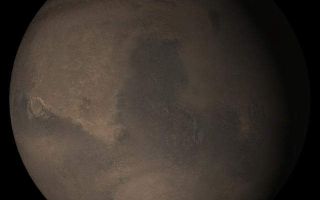 <h1>PIA06343:  Mars at Ls 288°: Syrtis Major</h1><div class="PIA06343" lang="en" style="width:640px;text-align:left;margin:auto;background-color:#000;padding:10px;max-height:150px;overflow:auto;"><p>21 September 2005<br />This picture is a composite of Mars Global Surveyor (MGS) Mars Orbiter Camera (MOC) daily global images acquired at Ls 288° during a previous Mars year. This month, Mars looks similar, as Ls 288° occurred in mid-September 2005. The picture shows the Syrtis Major face of Mars. Over the course of the month, additional faces of Mars as it appears at this time of year are being posted for MOC Picture of the Day. Ls, solar longitude, are a measure of the time of year on Mars. Mars travels 360° around the Sun in 1 Mars year. The year begins at Ls 0°, the start of northern spring and southern autumn.<p>Season: Northern Winter/Southern Summer </p><br /><br /><a href="http://photojournal.jpl.nasa.gov/catalog/PIA06343" onclick="window.open(this.href); return false;" title="Voir l'image 	 PIA06343:  Mars at Ls 288°: Syrtis Major	  sur le site de la NASA">Voir l'image 	 PIA06343:  Mars at Ls 288°: Syrtis Major	  sur le site de la NASA.</a></div>