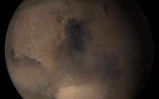 <h1>PIA07361:  Mars at Ls 160°: Syrtis Major</h1><div class="PIA07361" lang="en" style="width:640px;text-align:left;margin:auto;background-color:#000;padding:10px;max-height:150px;overflow:auto;"><p>15 February 2005 <br />This picture is a composite of Mars Global Surveyor (MGS) Mars Orbiter Camera (MOC) daily global images acquired at Ls 160° during a previous Mars year. This month, Mars looks similar, as Ls 160° occurs in mid-February 2005. The picture shows the Syrtis Major face of Mars. Over the course of the month, additional faces of Mars as it appears at this time of year are being posted for MOC Picture of the Day. Ls, solar longitude, is a measure of the time of year on Mars. Mars travels 360° around the Sun in 1 Mars year. The year begins at Ls 0°--the start of northern spring and southern summer.</p><p>Season: Northern Summer/Southern Winter</p><br /><br /><a href="http://photojournal.jpl.nasa.gov/catalog/PIA07361" onclick="window.open(this.href); return false;" title="Voir l'image 	 PIA07361:  Mars at Ls 160°: Syrtis Major	  sur le site de la NASA">Voir l'image 	 PIA07361:  Mars at Ls 160°: Syrtis Major	  sur le site de la NASA.</a></div>