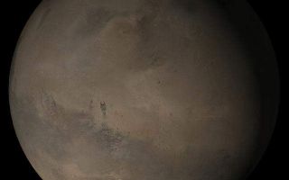 <h1>PIA07886:  Mars at Ls 193°: Elysium/Mare Cimmerium</h1><div class="PIA07886" lang="en" style="width:640px;text-align:left;margin:auto;background-color:#000;padding:10px;max-height:150px;overflow:auto;"><p>26 April 2005<br />This picture is a composite of Mars Global Surveyor (MGS) Mars Orbiter Camera (MOC) daily global images acquired at Ls 193° during a previous Mars year. This month, Mars looks similar, as Ls 193° occurred in mid-April 2005. The picture shows the Elysium/Mare Cimmerium face of Mars. Over the course of the month, additional faces of Mars as it appears at this time of year are being posted for MOC Picture of the Day. Ls, solar longitude, is a measure of the time of year on Mars. Mars travels 360° around the Sun in 1 Mars year. The year begins at Ls 0°, the start of northern spring and southern summer.</p><p>Season: Northern Autumn/Southern Spring <br /><br /><br /><a href="http://photojournal.jpl.nasa.gov/catalog/PIA07886" onclick="window.open(this.href); return false;" title="Voir l'image 	 PIA07886:  Mars at Ls 193°: Elysium/Mare Cimmerium	  sur le site de la NASA">Voir l'image 	 PIA07886:  Mars at Ls 193°: Elysium/Mare Cimmerium	  sur le site de la NASA.</a></div>