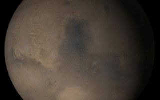 <h1>PIA07950:  Mars at Ls 211°: Syrtis Major</h1><div class="PIA07950" lang="en" style="width:640px;text-align:left;margin:auto;background-color:#000;padding:10px;max-height:150px;overflow:auto;"><p>17 May 2005<br />This picture is a composite of Mars Global Surveyor (MGS) Mars Orbiter Camera (MOC) daily global images acquired at Ls 211° during a previous Mars year. This month, Mars looks similar, as Ls 211° occurs in mid-May 2005. The picture shows the Syrtis Major face of Mars. Over the course of the month, additional faces of Mars as it appears at this time of year are being posted for MOC Picture of the Day. Ls, solar longitude, is a measure of the time of year on Mars. Mars travels 360° around the Sun in 1 Mars year. The year begins at Ls 0°, the start of northern spring and southern autumn.</p><p>Season: Northern Autumn/Southern Spring <br /></p><br /><br /><a href="http://photojournal.jpl.nasa.gov/catalog/PIA07950" onclick="window.open(this.href); return false;" title="Voir l'image 	 PIA07950:  Mars at Ls 211°: Syrtis Major	  sur le site de la NASA">Voir l'image 	 PIA07950:  Mars at Ls 211°: Syrtis Major	  sur le site de la NASA.</a></div>