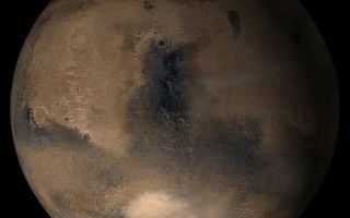 <h1>PIA08080:  Mars at Ls 39°: Syrtis Major</h1><div class="PIA08080" lang="en" style="width:640px;text-align:left;margin:auto;background-color:#000;padding:10px;max-height:150px;overflow:auto;"><p>18 April 2006<br />This picture is a composite of Mars Global Surveyor (MGS) Mars Orbiter Camera (MOC) daily global images acquired at Ls 39° during a previous Mars year. This month, Mars looks similar, as Ls 39° occurs in mid-April 2006. The picture shows the Syrtis Major face of Mars. Over the course of the month, additional faces of Mars as it appears at this time of year are being posted for MOC Picture of the Day. Ls, solar longitude, is a measure of the time of year on Mars. Mars travels 360° around the Sun in 1 Mars year. The year begins at Ls 0°, the start of northern spring and southern autumn.</p><p>Season: Northern Spring/Southern Autumn </p><br /><br /><a href="http://photojournal.jpl.nasa.gov/catalog/PIA08080" onclick="window.open(this.href); return false;" title="Voir l'image 	 PIA08080:  Mars at Ls 39°: Syrtis Major	  sur le site de la NASA">Voir l'image 	 PIA08080:  Mars at Ls 39°: Syrtis Major	  sur le site de la NASA.</a></div>