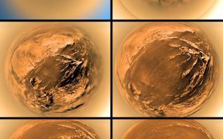 <h1>PIA08112:  Stereographic View of Titan's Surface</h1><div class="PIA08112" lang="en" style="width:800px;text-align:left;margin:auto;background-color:#000;padding:10px;max-height:150px;overflow:auto;"><p><a href="/figures/PIA08112_fig1.jpg"></a><br />Annotated Stereographic<br />View of Titan's Surface</p><p>This poster shows a stereographic (fish-eye) view of Titan's surface from six different altitudes. The images taken by the European Space Agency's Huygens probe descent imager/spectral radiometer show the haze layer at 20 to 21 kilometers (12 to 13 miles). The images were taken on Jan. 14, 2005.<p></p>The Huygens probe was delivered to Saturn's moon Titan by the Cassini spacecraft, which is managed by NASA's Jet Propulsion Laboratory, Pasadena, Calif. NASA supplied two instruments on the probe, the descent imager/spectral radiometer and the gas chromatograph mass spectrometer. <p></p>The Cassini-Huygens mission is a cooperative project of NASA, the European Space Agency and the Italian Space Agency. The Jet Propulsion Laboratory, a division of the California Institute of Technology in Pasadena, manages the mission for NASA's Science Mission Directorate, Washington, D.C. The descent imager/spectral radiometer team is based at the University of Arizona, Tucson.</p><p>For more information about the Cassini-Huygens mission visit <a href="http://saturn.jpl.nasa.gov">http://saturn.jpl.nasa.gov/home/index.cfm</a></p><br /><br /><a href="http://photojournal.jpl.nasa.gov/catalog/PIA08112" onclick="window.open(this.href); return false;" title="Voir l'image 	 PIA08112:  Stereographic View of Titan's Surface	  sur le site de la NASA">Voir l'image 	 PIA08112:  Stereographic View of Titan's Surface	  sur le site de la NASA.</a></div>