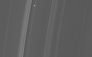 <h1>PIA08285:  Flickering Aldebaran #2</h1><div class="PIA08285" lang="en" style="width:800px;text-align:left;margin:auto;background-color:#000;padding:10px;max-height:150px;overflow:auto;"><p>Cassini took a series of images on Sept. 9, 2006 as it watched the bright red giant star Aldebaran slip behind Saturn's rings. This type of observation is known as a stellar occultation and uses a star whose brightness is well known. As Cassini watches the rings pass in front, the star's light fluctuates, providing information about the concentrations of ring particles within the various radial features in the rings.</p><p>This view looks toward the sunlit side of the outer A ring (just interior to the Encke Gap) from about 19 degrees below the ringplane. Bright Aldebaran is over exposed, creating thin vertical lines on its image.</p><p>The image was taken in visible light with the Cassini spacecraft narrow-angle camera on Sept. 9, 2006 at a distance of approximately 358,000 kilometers (223,000 miles) from Saturn. Image scale on the sky at the distance of Saturn is 2 kilometers (1 mile) per pixel.</p><p>The Cassini-Huygens mission is a cooperative project of NASA, the European Space Agency and the Italian Space Agency. The Jet Propulsion Laboratory, a division of the California Institute of Technology in Pasadena, manages the mission for NASA's Science Mission Directorate, Washington, D.C. The Cassini orbiter and its two onboard cameras were designed, developed and assembled at JPL. The imaging operations center is based at the Space Science Institute in Boulder, Colo.</p><p>For more information about the Cassini-Huygens mission visit <a href="http://saturn.jpl.nasa.gov">http://saturn.jpl.nasa.gov/home/index.cfm</a>. The Cassini imaging team homepage is at <a href="http://ciclops.org">http://ciclops.org</a>.</p><br /><br /><a href="http://photojournal.jpl.nasa.gov/catalog/PIA08285" onclick="window.open(this.href); return false;" title="Voir l'image 	 PIA08285:  Flickering Aldebaran #2	  sur le site de la NASA">Voir l'image 	 PIA08285:  Flickering Aldebaran #2	  sur le site de la NASA.</a></div>