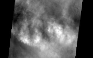 <h1>PIA08475:  A Cloudy Day</h1><div class="PIA08475" lang="en" style="width:612px;text-align:left;margin:auto;background-color:#000;padding:10px;max-height:150px;overflow:auto;"><p><a href="/figures/PIA08475_fig1.jpg"></a><br><b>Context image for PIA08475<br />A Cloudy Day</b></p><p>The surface of Mars is completely hidden from view by clouds.<p>Image information: VIS instrument. Latitude 52.3N, Longitude 52.9E. 19 meter/pixel resolution.</p><p>Please see the <a href="http://themis.asu.edu/terms" target="_blank">THEMIS Data Citation Note</a> for details on crediting THEMIS images. </p><p>Note: this THEMIS visual image has not been radiometrically nor geometrically calibrated for this preliminary release. An empirical correction has been performed to remove instrumental effects. A linear shift has been applied in the cross-track and down-track direction to approximate spacecraft and planetary motion. Fully calibrated and geometrically projected images will be released through the Planetary Data System in accordance with Project policies at a later time.</p><p>NASA's Jet Propulsion Laboratory manages the 2001 Mars Odyssey mission for NASA's Office of Space Science, Washington, D.C. The Thermal Emission Imaging System (THEMIS) was developed by Arizona State University, Tempe, in collaboration with Raytheon Santa Barbara Remote Sensing. The THEMIS investigation is led by Dr. Philip Christensen at Arizona State University. Lockheed Martin Astronautics, Denver, is the prime contractor for the Odyssey project, and developed and built the orbiter. Mission operations are conducted jointly from Lockheed Martin and from JPL, a division of the California Institute of Technology in Pasadena.</p><br /><br /><a href="http://photojournal.jpl.nasa.gov/catalog/PIA08475" onclick="window.open(this.href); return false;" title="Voir l'image 	 PIA08475:  A Cloudy Day	  sur le site de la NASA">Voir l'image 	 PIA08475:  A Cloudy Day	  sur le site de la NASA.</a></div>