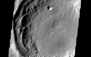 <h1>PIA09051:  Gullies</h1><div class="PIA09051" lang="en" style="width:589px;text-align:left;margin:auto;background-color:#000;padding:10px;max-height:150px;overflow:auto;"><p><a href="/figures/PIA09051_fig1.jpg"></a><br><b>Context image for PIA09051<br />Gullies</b></p><p>This rim of this unnamed crater in Tempe Terra has been modified by the formation of numerous gullies.<p>Image information: VIS instrument. Latitude 36.3N, Longitude 292.8E. 19 meter/pixel resolution.</p><p>Please see the <a href="http://themis.asu.edu/terms" target="_blank">THEMIS Data Citation Note</a> for details on crediting THEMIS images.</p><p>Note: this THEMIS visual image has not been radiometrically nor geometrically calibrated for this preliminary release. An empirical correction has been performed to remove instrumental effects. A linear shift has been applied in the cross-track and down-track direction to approximate spacecraft and planetary motion. Fully calibrated and geometrically projected images will be released through the Planetary Data System in accordance with Project policies at a later time.</p><p>NASA's Jet Propulsion Laboratory manages the 2001 Mars Odyssey mission for NASA's Office of Space Science, Washington, D.C. The Thermal Emission Imaging System (THEMIS) was developed by Arizona State University, Tempe, in collaboration with Raytheon Santa Barbara Remote Sensing. The THEMIS investigation is led by Dr. Philip Christensen at Arizona State University. Lockheed Martin Astronautics, Denver, is the prime contractor for the Odyssey project, and developed and built the orbiter. Mission operations are conducted jointly from Lockheed Martin and from JPL, a division of the California Institute of Technology in Pasadena.</p><br /><br /><a href="http://photojournal.jpl.nasa.gov/catalog/PIA09051" onclick="window.open(this.href); return false;" title="Voir l'image 	 PIA09051:  Gullies	  sur le site de la NASA">Voir l'image 	 PIA09051:  Gullies	  sur le site de la NASA.</a></div>