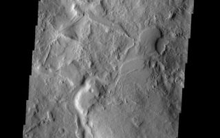 <h1>PIA09060:  Ridges</h1><div class="PIA09060" lang="en" style="width:546px;text-align:left;margin:auto;background-color:#000;padding:10px;max-height:150px;overflow:auto;"><p><a href="/figures/PIA09060_fig1.jpg"></a><br><b>Context image for PIA09060<br />Ridges</b></p><p>The ridges in this region of Terra Sabaea are the remnants of a resistant material the filled fractures in a less resistant layer. The less resistant material has been eroded away.<p>Image information: VIS instrument. Latitude 30.1N, Longitude 62.9E. 19 meter/pixel resolution.</p><p>Please see the <a href="http://themis.asu.edu/terms" target="_blank">THEMIS Data Citation Note</a> for details on crediting THEMIS images.</p><p>Note: this THEMIS visual image has not been radiometrically nor geometrically calibrated for this preliminary release. An empirical correction has been performed to remove instrumental effects. A linear shift has been applied in the cross-track and down-track direction to approximate spacecraft and planetary motion. Fully calibrated and geometrically projected images will be released through the Planetary Data System in accordance with Project policies at a later time.</p><p>NASA's Jet Propulsion Laboratory manages the 2001 Mars Odyssey mission for NASA's Office of Space Science, Washington, D.C. The Thermal Emission Imaging System (THEMIS) was developed by Arizona State University, Tempe, in collaboration with Raytheon Santa Barbara Remote Sensing. The THEMIS investigation is led by Dr. Philip Christensen at Arizona State University. Lockheed Martin Astronautics, Denver, is the prime contractor for the Odyssey project, and developed and built the orbiter. Mission operations are conducted jointly from Lockheed Martin and from JPL, a division of the California Institute of Technology in Pasadena.</p><br /><br /><a href="http://photojournal.jpl.nasa.gov/catalog/PIA09060" onclick="window.open(this.href); return false;" title="Voir l'image 	 PIA09060:  Ridges	  sur le site de la NASA">Voir l'image 	 PIA09060:  Ridges	  sur le site de la NASA.</a></div>