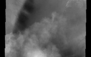 <h1>PIA09285:  Clouds over Crater</h1><div class="PIA09285" lang="en" style="width:420px;text-align:left;margin:auto;background-color:#000;padding:10px;max-height:150px;overflow:auto;"><p><a href="/figures/PIA09285_fig1.jpg"></a><br><b>Context image for PIA09285<br />Clouds over Crater</b></p><p>The dust storm season in the southern hemisphere of Mars is well underway. This image of an unnamed crater southeast of Hellas Basin shows the encroachment of a storm in the region.<p>Image information: VIS instrument. Latitude -64.1N, Longitude 108.5E. 17 meter/pixel resolution.</p><p>Please see the <a href="http://themis.asu.edu/terms" target="_blank">THEMIS Data Citation Note</a> for details on crediting THEMIS images.</p><p>Note: this THEMIS visual image has not been radiometrically nor geometrically calibrated for this preliminary release. An empirical correction has been performed to remove instrumental effects. A linear shift has been applied in the cross-track and down-track direction to approximate spacecraft and planetary motion. Fully calibrated and geometrically projected images will be released through the Planetary Data System in accordance with Project policies at a later time.</p><p>NASA's Jet Propulsion Laboratory manages the 2001 Mars Odyssey mission for NASA's Office of Space Science, Washington, D.C. The Thermal Emission Imaging System (THEMIS) was developed by Arizona State University, Tempe, in collaboration with Raytheon Santa Barbara Remote Sensing. The THEMIS investigation is led by Dr. Philip Christensen at Arizona State University. Lockheed Martin Astronautics, Denver, is the prime contractor for the Odyssey project, and developed and built the orbiter. Mission operations are conducted jointly from Lockheed Martin and from JPL, a division of the California Institute of Technology in Pasadena.</p><br /><br /><a href="http://photojournal.jpl.nasa.gov/catalog/PIA09285" onclick="window.open(this.href); return false;" title="Voir l'image 	 PIA09285:  Clouds over Crater	  sur le site de la NASA">Voir l'image 	 PIA09285:  Clouds over Crater	  sur le site de la NASA.</a></div>