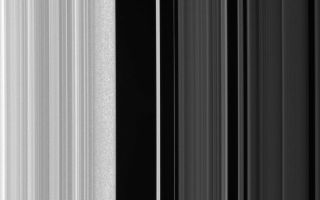 <h1>PIA09855:  Inspecting the Edge</h1><div class="PIA09855" lang="en" style="width:800px;text-align:left;margin:auto;background-color:#000;padding:10px;max-height:150px;overflow:auto;"><p>The Cassini spacecraft stares at the Huygens Gap— the region between Saturn's outer B ring and the ringlets of the prominent Cassini Division—in this high-resolution view.</p><p>Ring scientists think that the scrambled pattern seen here in the B ring's outer edge might represent gravitational clumping of particles there—that is, the self-gravity of groups of particles orbiting together makes them form clumps. </p><p>The outer B ring edge (at left) is maintained by a resonance with the moon Mimas. </p><p>The clumping feature may be due to the fact that this region is compressed periodically, owing to perturbations by Mimas. Cassini will take additional images of this region as researchers continue to investigate the interesting feature.</p><p>This view looks toward the sunlit side of the rings from about 43 degrees below the ringplane. The image was taken in visible light with the Cassini spacecraft narrow-angle camera on Jan. 28, 2008. The view was obtained at a distance of approximately 246,000 kilometers (153,000 miles) above the rings and at a Sun-ring-spacecraft, or phase, angle of 84 degrees. Image scale is about 1.5 kilometers (0.9 miles) per pixel. </p><p>The Cassini-Huygens mission is a cooperative project of NASA, the European Space Agency and the Italian Space Agency. The Jet Propulsion Laboratory, a division of the California Institute of Technology in Pasadena, manages the mission for NASA's Science Mission Directorate, Washington, D.C. The Cassini orbiter and its two onboard cameras were designed, developed and assembled at JPL. The imaging operations center is based at the Space Science Institute in Boulder, Colo.</p><p>For more information about the Cassini-Huygens mission visit <a href="http://saturn.jpl.nasa.gov">http://saturn.jpl.nasa.gov/home/index.cfm</a>. The Cassini imaging team homepage is at <a href="http://ciclops.org">http://ciclops.org</a>.<br /><br /><a href="http://photojournal.jpl.nasa.gov/catalog/PIA09855" onclick="window.open(this.href); return false;" title="Voir l'image 	 PIA09855:  Inspecting the Edge	  sur le site de la NASA">Voir l'image 	 PIA09855:  Inspecting the Edge	  sur le site de la NASA.</a></div>