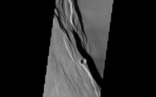 <h1>PIA09994:  Arsia Mons</h1><div class="PIA09994" lang="en" style="width:253px;text-align:left;margin:auto;background-color:#000;padding:10px;max-height:150px;overflow:auto;"><p><a href="/figures/PIA09994_fig1.jpg"></a><br><b>Context image for PIA09994<br />Arsia Mons</b></p><p>This VIS image was collected during the major Martian dust storm of 2007. The amount of dust filled atmosphere was thinner over the high altitude summits of the Tharsis volcanoes. This image shows the summit of Arsia Mons.<p>Image information: VIS instrument. Latitude -9.6N, Longitude 238.7E. 35 meter/pixel resolution.</p><p>Please see the <a href="http://themis.asu.edu/terms" target="_blank">THEMIS Data Citation Note</a> for details on crediting THEMIS images.</p><p>Note: this THEMIS visual image has not been radiometrically nor geometrically calibrated for this preliminary release. An empirical correction has been performed to remove instrumental effects. A linear shift has been applied in the cross-track and down-track direction to approximate spacecraft and planetary motion. Fully calibrated and geometrically projected images will be released through the Planetary Data System in accordance with Project policies at a later time.</p><p>NASA's Jet Propulsion Laboratory manages the 2001 Mars Odyssey mission for NASA's Office of Space Science, Washington, D.C. The Thermal Emission Imaging System (THEMIS) was developed by Arizona State University, Tempe, in collaboration with Raytheon Santa Barbara Remote Sensing. The THEMIS investigation is led by Dr. Philip Christensen at Arizona State University. Lockheed Martin Astronautics, Denver, is the prime contractor for the Odyssey project, and developed and built the orbiter. Mission operations are conducted jointly from Lockheed Martin and from JPL, a division of the California Institute of Technology in Pasadena.</p><br /><br /><a href="http://photojournal.jpl.nasa.gov/catalog/PIA09994" onclick="window.open(this.href); return false;" title="Voir l'image 	 PIA09994:  Arsia Mons	  sur le site de la NASA">Voir l'image 	 PIA09994:  Arsia Mons	  sur le site de la NASA.</a></div>