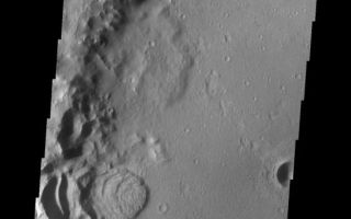 <h1>PIA10313:  Landslide</h1><div class="PIA10313" lang="en" style="width:544px;text-align:left;margin:auto;background-color:#000;padding:10px;max-height:150px;overflow:auto;"><p><a href="/figures/PIA10313_fig1.jpg"></a><br><b>Context image for PIA10313<br />Landslide</b></p><p>This landslide is located in an unnamed crater in Terra Sirenum.<p>Image information: VIS instrument. Latitude -32.0N, Longitude 201.1E. 17 meter/pixel resolution.</p><p>Please see the <a href="http://themis.asu.edu/terms" target="_blank">THEMIS Data Citation Note</a> for details on crediting THEMIS images.</p><p>Note: this THEMIS visual image has not been radiometrically nor geometrically calibrated for this preliminary release. An empirical correction has been performed to remove instrumental effects. A linear shift has been applied in the cross-track and down-track direction to approximate spacecraft and planetary motion. Fully calibrated and geometrically projected images will be released through the Planetary Data System in accordance with Project policies at a later time.</p><p>NASA's Jet Propulsion Laboratory manages the 2001 Mars Odyssey mission for NASA's Office of Space Science, Washington, D.C. The Thermal Emission Imaging System (THEMIS) was developed by Arizona State University, Tempe, in collaboration with Raytheon Santa Barbara Remote Sensing. The THEMIS investigation is led by Dr. Philip Christensen at Arizona State University. Lockheed Martin Astronautics, Denver, is the prime contractor for the Odyssey project, and developed and built the orbiter. Mission operations are conducted jointly from Lockheed Martin and from JPL, a division of the California Institute of Technology in Pasadena.<br /><br /><a href="http://photojournal.jpl.nasa.gov/catalog/PIA10313" onclick="window.open(this.href); return false;" title="Voir l'image 	 PIA10313:  Landslide	  sur le site de la NASA">Voir l'image 	 PIA10313:  Landslide	  sur le site de la NASA.</a></div>