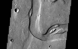 <h1>PIA10348:  Hebrus Valles</h1><div class="PIA10348" lang="en" style="width:566px;text-align:left;margin:auto;background-color:#000;padding:10px;max-height:150px;overflow:auto;"><p><a href="/figures/PIA10348_fig1.jpg"></a><br><b>Context image for PIA10348<br />Hebrus Valles</b></p><p>This image shows a portion of Hebrus Valles. See also yesterday's image for more of Hebrus Valles.<p>Image information: VIS instrument. Latitude 19.1N, Longitude 126.8E. 18 meter/pixel resolution.</p><p>Please see the <a href="http://themis.asu.edu/terms" target="_blank">THEMIS Data Citation Note</a> for details on crediting THEMIS images.</p><p>Note: this THEMIS visual image has not been radiometrically nor geometrically calibrated for this preliminary release. An empirical correction has been performed to remove instrumental effects. A linear shift has been applied in the cross-track and down-track direction to approximate spacecraft and planetary motion. Fully calibrated and geometrically projected images will be released through the Planetary Data System in accordance with Project policies at a later time.</p><p>NASA's Jet Propulsion Laboratory manages the 2001 Mars Odyssey mission for NASA's Office of Space Science, Washington, D.C. The Thermal Emission Imaging System (THEMIS) was developed by Arizona State University, Tempe, in collaboration with Raytheon Santa Barbara Remote Sensing. The THEMIS investigation is led by Dr. Philip Christensen at Arizona State University. Lockheed Martin Astronautics, Denver, is the prime contractor for the Odyssey project, and developed and built the orbiter. Mission operations are conducted jointly from Lockheed Martin and from JPL, a division of the California Institute of Technology in Pasadena.<br /><br /><a href="http://photojournal.jpl.nasa.gov/catalog/PIA10348" onclick="window.open(this.href); return false;" title="Voir l'image 	 PIA10348:  Hebrus Valles	  sur le site de la NASA">Voir l'image 	 PIA10348:  Hebrus Valles	  sur le site de la NASA.</a></div>