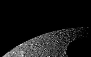 <h1>PIA10547:  Penelope on Tethys</h1><div class="PIA10547" lang="en" style="width:800px;text-align:left;margin:auto;background-color:#000;padding:10px;max-height:150px;overflow:auto;"><p>The terminator encroaches upon Penelope, one of the largest craters on Saturn's moon Tethys. Two other large craters, Polyphemus and Phemius, are visible near the limb in this view of the southern portions of Tethys' trailing hemisphere. </p><p>The far rim of Phemius disrupts the smooth profile of the icy moon's limb. </p><p>Features on Tethys are named for characters and places in "The Odyssey."</p><p>The image was taken in visible light with the Cassini spacecraft narrow-angle camera on Nov. 24, 2008 at a distance of approximately 62,000 kilometers (38,000 miles) from Tethys and at a Sun-Tethys-spacecraft, or phase, angle of 94 degrees. Image scale is 366 meters (1,200 feet) per pixel.</p><p>The Cassini-Huygens mission is a cooperative project of NASA, the European Space Agency and the Italian Space Agency. The Jet Propulsion Laboratory, a division of the California Institute of Technology in Pasadena, manages the mission for NASA's Science Mission Directorate, Washington, D.C. The Cassini orbiter and its two onboard cameras were designed, developed and assembled at JPL. The imaging operations center is based at the Space Science Institute in Boulder, Colo.</p><p>For more information about the Cassini-Huygens mission visit <a href="http://saturn.jpl.nasa.gov" class="external free" target="wpext">http://saturn.jpl.nasa.gov/</a>. The Cassini imaging team homepage is at <a href="http://ciclops.org" class="external free" target="wpext">http://ciclops.org</a>.<br /><br /><a href="http://photojournal.jpl.nasa.gov/catalog/PIA10547" onclick="window.open(this.href); return false;" title="Voir l'image 	 PIA10547:  Penelope on Tethys	  sur le site de la NASA">Voir l'image 	 PIA10547:  Penelope on Tethys	  sur le site de la NASA.</a></div>