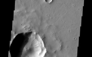 <h1>PIA10870:  Dark Slope Streaks</h1><div class="PIA10870" lang="en" style="width:552px;text-align:left;margin:auto;background-color:#000;padding:10px;max-height:150px;overflow:auto;"><p><a href="/figures/PIA10870_fig1.jpg"></a><br><b>Context image for PIA10870<br />Dark Slope Streaks</b></p><p>Dark slope streaks are numerous in this unnamed crater in Terra Sabaea. Tikhonravov Crater is east of this crater.<p>Image information: VIS instrument. Latitude 13.1N, Longitude 40.0E. 18 meter/pixel resolution.</p><p>Please see the <a href="http://themis.asu.edu/terms" target="_blank">THEMIS Data Citation Note</a> for details on crediting THEMIS images.</p><p>Note: this THEMIS visual image has not been radiometrically nor geometrically calibrated for this preliminary release. An empirical correction has been performed to remove instrumental effects. A linear shift has been applied in the cross-track and down-track direction to approximate spacecraft and planetary motion. Fully calibrated and geometrically projected images will be released through the Planetary Data System in accordance with Project policies at a later time.</p><p>NASA's Jet Propulsion Laboratory manages the 2001 Mars Odyssey mission for NASA's Office of Space Science, Washington, D.C. The Thermal Emission Imaging System (THEMIS) was developed by Arizona State University, Tempe, in collaboration with Raytheon Santa Barbara Remote Sensing. The THEMIS investigation is led by Dr. Philip Christensen at Arizona State University. Lockheed Martin Astronautics, Denver, is the prime contractor for the Odyssey project, and developed and built the orbiter. Mission operations are conducted jointly from Lockheed Martin and from JPL, a division of the California Institute of Technology in Pasadena.<br /><br /><a href="http://photojournal.jpl.nasa.gov/catalog/PIA10870" onclick="window.open(this.href); return false;" title="Voir l'image 	 PIA10870:  Dark Slope Streaks	  sur le site de la NASA">Voir l'image 	 PIA10870:  Dark Slope Streaks	  sur le site de la NASA.</a></div>
