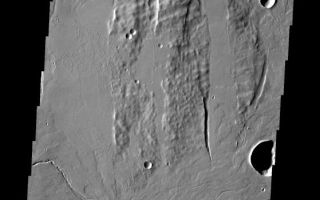 <h1>PIA10879:  Lava Channel</h1><div class="PIA10879" lang="en" style="width:559px;text-align:left;margin:auto;background-color:#000;padding:10px;max-height:150px;overflow:auto;"><p><a href="/figures/PIA10879_fig1.jpg"></a><br><b>Context image for PIA10879<br />Lava Channel</b></p><p>This image is located within the fossae region to the south of Alba Patera, an ancient collapse volcano. Several lava channels are visible in this image.<p>Image information: VIS instrument. Latitude 28.6N, Longitude 251.9E. 19 meter/pixel resolution.</p><p>Please see the <a href="http://themis.asu.edu/terms" target="_blank">THEMIS Data Citation Note</a> for details on crediting THEMIS images.</p><p>Note: this THEMIS visual image has not been radiometrically nor geometrically calibrated for this preliminary release. An empirical correction has been performed to remove instrumental effects. A linear shift has been applied in the cross-track and down-track direction to approximate spacecraft and planetary motion. Fully calibrated and geometrically projected images will be released through the Planetary Data System in accordance with Project policies at a later time.</p><p>NASA's Jet Propulsion Laboratory manages the 2001 Mars Odyssey mission for NASA's Office of Space Science, Washington, D.C. The Thermal Emission Imaging System (THEMIS) was developed by Arizona State University, Tempe, in collaboration with Raytheon Santa Barbara Remote Sensing. The THEMIS investigation is led by Dr. Philip Christensen at Arizona State University. Lockheed Martin Astronautics, Denver, is the prime contractor for the Odyssey project, and developed and built the orbiter. Mission operations are conducted jointly from Lockheed Martin and from JPL, a division of the California Institute of Technology in Pasadena.<br /><br /><a href="http://photojournal.jpl.nasa.gov/catalog/PIA10879" onclick="window.open(this.href); return false;" title="Voir l'image 	 PIA10879:  Lava Channel	  sur le site de la NASA">Voir l'image 	 PIA10879:  Lava Channel	  sur le site de la NASA.</a></div>