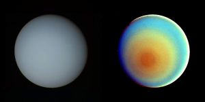 Inclinaison de l'axe de rotation de la planète Uranus