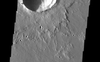 <h1>PIA05821:  MSIP: Elysium Mons Lava Flow</h1><div class="PIA05821" lang="en" style="width:531px;text-align:left;margin:auto;background-color:#000;padding:10px;max-height:150px;overflow:auto;"><a href="/figures/PIA05821_fig1.jpg"> </a><br /><p>Released 27 April 2004</p><p>We began MSIP with 122 students divided into 24 teams. Each team created a proposal and, through the peer review process, seven proposals were selected. Two teams were formed to actually select a site. The Elysium Mons lava flow site was selected by the "Crater" group. The context image showed one large crater and what looked like many smaller craters. That would be an ideal site for the groups. The actual THEMIS image indeed contains one large crater with layered details in the walls, and many smaller craters. One team went on to attempt to find the relative age of the Elysium Mons lava flow by comparing its crater count to the crater count of a known age lava flow on our own Moon.</p><p>Image information: VIS instrument. Latitude 26.3, Longitude 141.4 East (218.6 West). 19 meter/pixel resolution.</p><p>NASA and Arizona State Universitys Mars Education Program is offering students nationwide the opportunity to be involved in authentic Mars research by participating in the Mars Student Imaging Project (MSIP). Teams of students in grades 5 through college sophomore level have the opportunity to work with scientists, mission planners and educators on the THEMIS team at ASUs Mars Space Flight Facility, to image a site on Mars using the THEMIS visible wavelength camera.  For more information go to the MSIP website: <a href="http://msip.asu.edu">http://msip.asu.edu</a>.</p><p>Note: this THEMIS visual image has not been radiometrically nor geometrically calibrated for this preliminary release. An empirical correction has been performed to remove instrumental effects. A linear shift has been applied in the cross-track and down-track direction to approximate spacecraft and planetary motion. Fully calibrated and geometrically projected images will be released through the Planetary Data System in accordance with Project policies at a later time.</p><p>NASA's Jet Propulsion Laboratory manages the 2001 Mars Odyssey mission for NASA's Office of Space Science, Washington, D.C. The Thermal Emission Imaging System (THEMIS) was developed by Arizona State University, Tempe, in collaboration with Raytheon Santa Barbara Remote Sensing. The THEMIS investigation is led by Dr. Philip Christensen at Arizona State University. Lockheed Martin Astronautics, Denver, is the prime contractor for the Odyssey project, and developed and built the orbiter. Mission operations are conducted jointly from Lockheed Martin and from JPL, a division of the California Institute of Technology in Pasadena.</p><br /><br /><a href="http://photojournal.jpl.nasa.gov/catalog/PIA05821" onclick="window.open(this.href); return false;" title="Voir l'image 	 PIA05821:  MSIP: Elysium Mons Lava Flow	  sur le site de la NASA">Voir l'image 	 PIA05821:  MSIP: Elysium Mons Lava Flow	  sur le site de la NASA.</a></div>