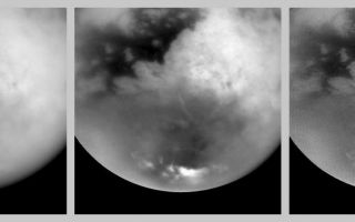 <h1>PIA06125:  Revealing Titan's Surface</h1><div class="PIA06125" lang="en" style="width:800px;text-align:left;margin:auto;background-color:#000;padding:10px;max-height:150px;overflow:auto;"><p>These three pictures were created from a sequence of images acquired by Cassini's imaging science subsystem on Oct. 25, 2004, 38 hours before its closest approach to Titan. They illustrate how the details of Titan's surface can be revealed through image processing techniques.</p><p>The picture on the left is a single image that has undergone only basic cleaning of corrupted pixels and imperfections in the camera's charge coupled device, a light-sensitive detector similar to those found in digital cameras. In the middle frame, multiple images were used to enhance the contrast detected from Titan's surface and to reduce the blurring effect of atmospheric haze. The picture on the right has been further processed to sharpen the edges of features.</p><p>The processed images reveal sharp boundaries between dark and light regions on the surface; there are no shadows produced by topography in these images. The bright area on the center right is Xanadu, a region that has been observed previously from Earth and by Cassini. To the west of Xanadu lies an area of dark material that completely surrounds brighter features in some places. Narrow linear features, both dark and bright, can also be seen. It is not clear what geologic processes created these features, although it seems clear that the surface is being shaped by more than impact craters alone. The very bright features near Titan's south pole are clouds similar to those observed during the distant Cassini flyby on July 2, 2004.</p><p>The region on the left side of these images will be targeted by higher-resolution observations as Cassini passes close to Titan on Oct. 26, 2004.</p><p>All of these images were acquired by Cassini on Oct. 25, 2004, at an altitude of 702,000 kilometers (436,000 miles) and a pixel scale of 4.2 kilometers (2.6 miles). The Sun was illuminating Titan from nearly behind the spacecraft.</p><p>The Cassini-Huygens mission is a cooperative project of NASA, the European Space Agency and the Italian Space Agency. The Jet Propulsion Laboratory, a division of the California Institute of Technology in Pasadena, manages the Cassini-Huygens mission for NASA's Office of Space Science, Washington, D.C. The Cassini orbiter and its two onboard cameras, were designed, developed and assembled at JPL. The imaging team is based at the Space Science Institute, Boulder, Colo.</p><p>For more information, about the Cassini-Huygens mission visit, <a href="http://saturn.jpl.nasa.gov/">http://saturn.jpl.nasa.gov</a> and the Cassini imaging team home page, <a href="http://ciclops.org/">http://ciclops.org</a>.</p><br /><br /><a href="http://photojournal.jpl.nasa.gov/catalog/PIA06125" onclick="window.open(this.href); return false;" title="Voir l'image 	 PIA06125:  Revealing Titan's Surface	  sur le site de la NASA">Voir l'image 	 PIA06125:  Revealing Titan's Surface	  sur le site de la NASA.</a></div>